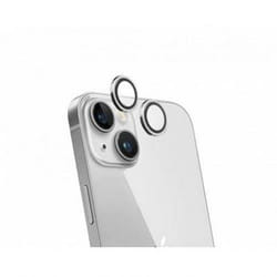 Protecteur dobjectif - FORCE GLASS - iPhone 15/15 Plus - Verre trempé - Ultra-résistant - Argent