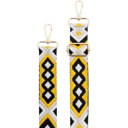 Bandoulière téléphone Universelle Lanière Brésilienne Jaune et Noire Bigben