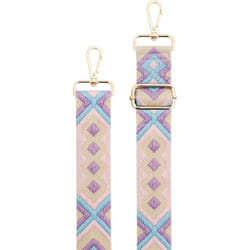 Bandoulière Lanière Universelle Amovible Brésilienne Violette et Rose pâle Bigben