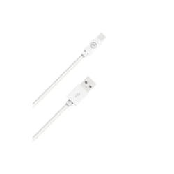 Câble USB A / Lightning 2.4A 50cm FastCharge 12W Blanc Bigben