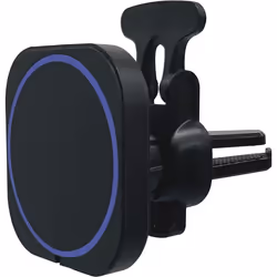 Chargeur sans fil voiture Magnétique MagSafe 15W Qi Support Ventilation Noir Bigben