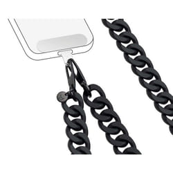 Bandoulière FORCE CASE Cordon Maille Noire Matte