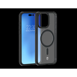 Coque renforcée MagSafe iPhone 15 Pro AIR Frost 3m Noire + Garantie à vie Force Case