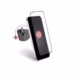 Pack Protège-écran iPhone 15 Plus 2.5D Original + 2 Protège Lentilles + Garantie à vie - Certifié GRS Force Glass