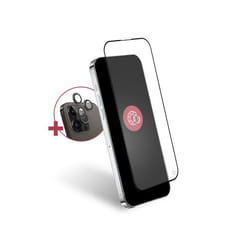 Pack Protège-écran iPhone 15 Pro Max 2.5D Original + 3 Protège Lentilles + Garantie à vie - Certifié GRS Force Glass
