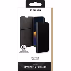 BIG BEN FOLIOIP15PM coque de protection pour téléphones portables 17 cm (6.7") Folio Noir - Vue supplémentaire 2