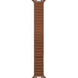 Bracelet Apple Watch 38-40-41mm Cuir 138 à 205mm 38-40-41mm Marron/Orange Bigben