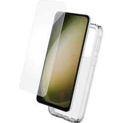 Pack 2 en 1 Coque Samsung Galaxy S24+ Souple Transparente + Protège écran 2.5D + SmartFrame™ - Certifié GRS Bigben