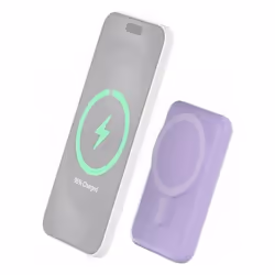 Bigben Connected MS10WPB5000MAHLV, 5000 mAh, Recharge sans fil, Violet