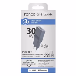 BIG BEN FPCS30WCPDSLIMRG chargeur d'appareils mobiles Universel Gris Secteur Charge rapide Intérieure - Vue supplémentaire 2