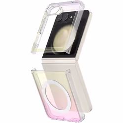 Coque Magnétique MagSafe Samsung Galaxy Z Flip 6 Hybride Transparente Irisée Bigben