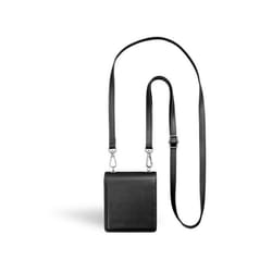 Pochette Bandoulière Galaxy Z Flip Serie Fermeture aimantée Noire + Garantie à vie Force Case