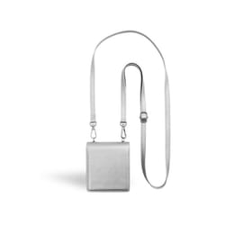 Pochette Bandoulière Galaxy Z Flip Serie Fermeture aimantée Argent + Garantie à vie Force Case