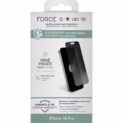 Force Glass FGOGIP16PPRIV écran et protection arrière de téléphones portables Protection de l'écran contre les regards indiscrets Apple 1 pièce(s)