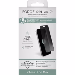 Force Glass FGOGIP16PMPRIV écran et protection arrière de téléphones portables Protection de l'écran contre les regards indiscrets Apple 1 pièce(s)