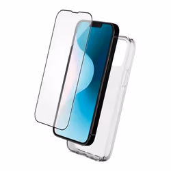 Pack 2 en 1 Coque iPhone 16 Souple Transparente + Protège écran 2.5D + SmartFrame™ - Certifié GRS Bigben