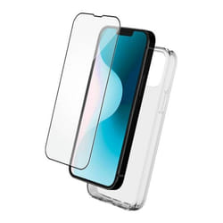 Pack 2 en 1 Coque iPhone 16 Souple Transparente + Protège écran 2.5D + SmartFrame™ - Certifié GRS Bigben