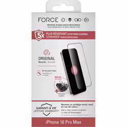 Force Glass FGOGBUNDIP16PM écran et protection arrière de téléphones portables Protection d'écran transparent Apple 1 pièce(s)