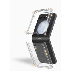 Coque renforcée Samsung Galaxy Z Flip 6 DUO 2m Transparente avec Paillettes + Garantie à vie Force Case