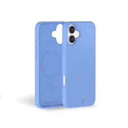 Coque renforcée MagSafe iPhone 16 SILICONE 2m Bleue + Garantie à vie Force Case