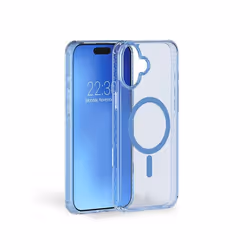 Coque renforcée MagSafe iPhone 16 AIR 3m Transparente Bleu Vrac Force Case