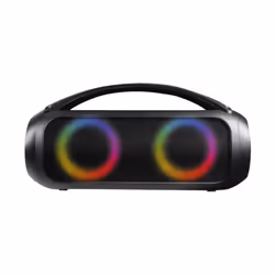 Enceinte Bluetooth® Boost 40W Etanche Lumineuse Poignée de transport Noire Bigben