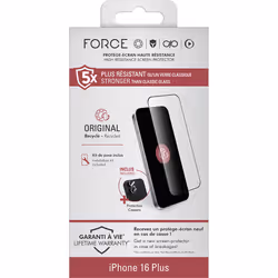 Force Glass FGOGBUNDIP16PL écran et protection arrière de téléphones portables Protection d'écran transparent Apple 1 pièce(s)