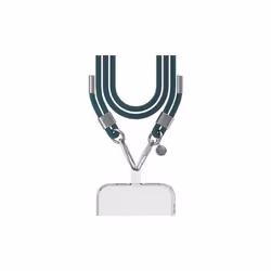Bandoulière FORCE CASE Cordon Verte détails silver