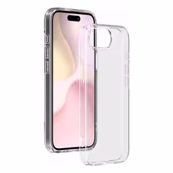 BIG BEN Cover Silisoft trans iP 16e, Housse, Apple, iPhone 16, 15,5 cm (6.1"), Transparent