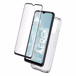 Pack 2 en 1 Coque Logicom Aero Souple Transparente + Protège écran + SmartFrame™ - Certifié GRS Bigben
