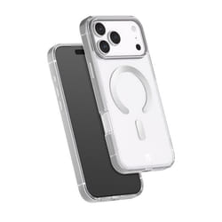 Coque pour iPhone 17 Pro Max MagSafe Contour Métal Antichocs 2m Premium FORCE CASE Gris