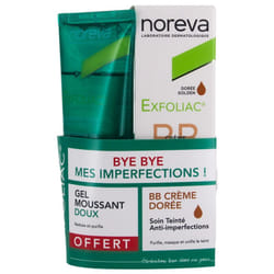 Noreva Exfoliac BB Crème 30 ml + Gel Moussant Doux 100 ml Offert - Teinte : Dorée