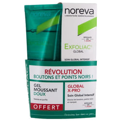 Noreva Exfoliac Global X-Pro Soin Global Intensif 30 ml + Gel Moussant Doux 100 ml Offert