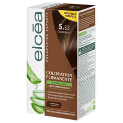 Elcéa Coloration Permanente à l'Aloe Vera 122 ml - Coloration : 5.53 Chocolat