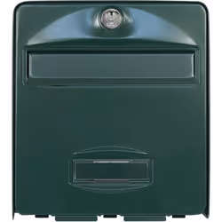 Boîte aux lettres BURG WACHTER BALTHAZAR MINI 1 Porte - Murale - Acier galvanisé - Ouverture totale -  Vert - Fabriqué en Fra ...