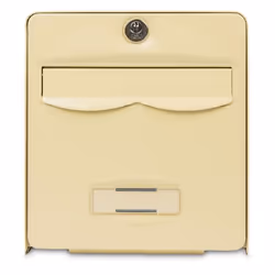 BURG WACHTER Boîte aux lettres Balthazar en acier galvanisé - 1 porte - Beige