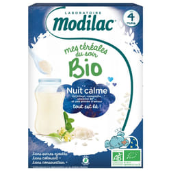 Modilac Mes Céréales du Soir Bio Dès 4 Mois Nuit Calme 250 g