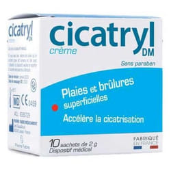 Pierre Fabre Health Care Cicatryl DM Crème Plaies et Écorchures 10 Sachets