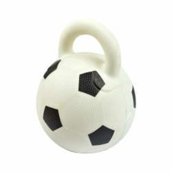 Jouet pour Chien Ballon de Foot - Blanc/Noir