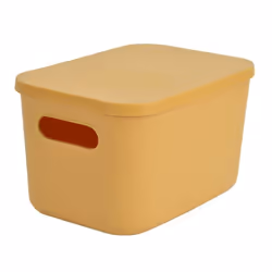 Boîte de Rangement Avec Couvercle Iris 45L Ocre