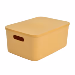 Boîte de Rangement Avec Couvercle Iris 105L Ocre