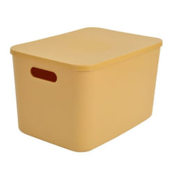 Boîte de Rangement Avec Couvercle Iris 155L Ocre