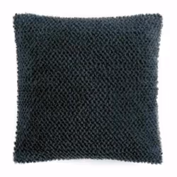 PARIS PRIX Housse de coussin Iceberg - Anthracite