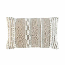 Paris Prix Coussin Déco Blanca Naturel & Blanc 30 x 50 cm