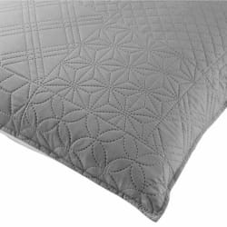 PARIS PRIX Housse de Coussin Anthracite & Blanc