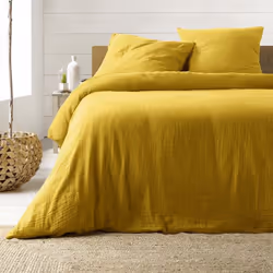 Parure de Lit 3 Pièces Angelia 240x220cm Jaune
