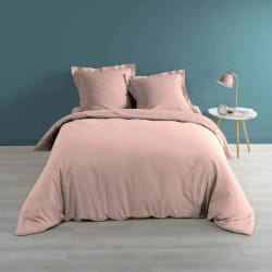 Paris Prix Housse de Couette Percaline - Rose