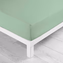 Drap Housse en Coton Biolina 160x200cm Sauge