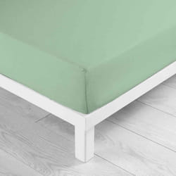 Drap Housse en Coton Biolina 160x200cm Sauge