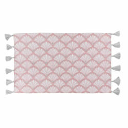 Tapis Déco Art Chic Pompons Rose - 50x80 cm